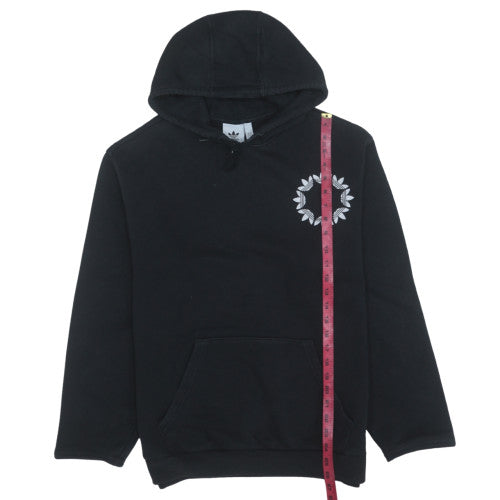 Adidas Men's Black Pullover Hoodie Medium Graphic Sportswear
