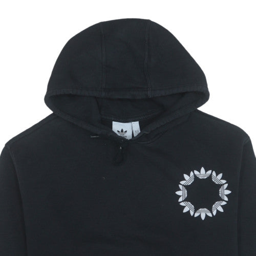 Adidas Men's Black Pullover Hoodie Medium Graphic Sportswear