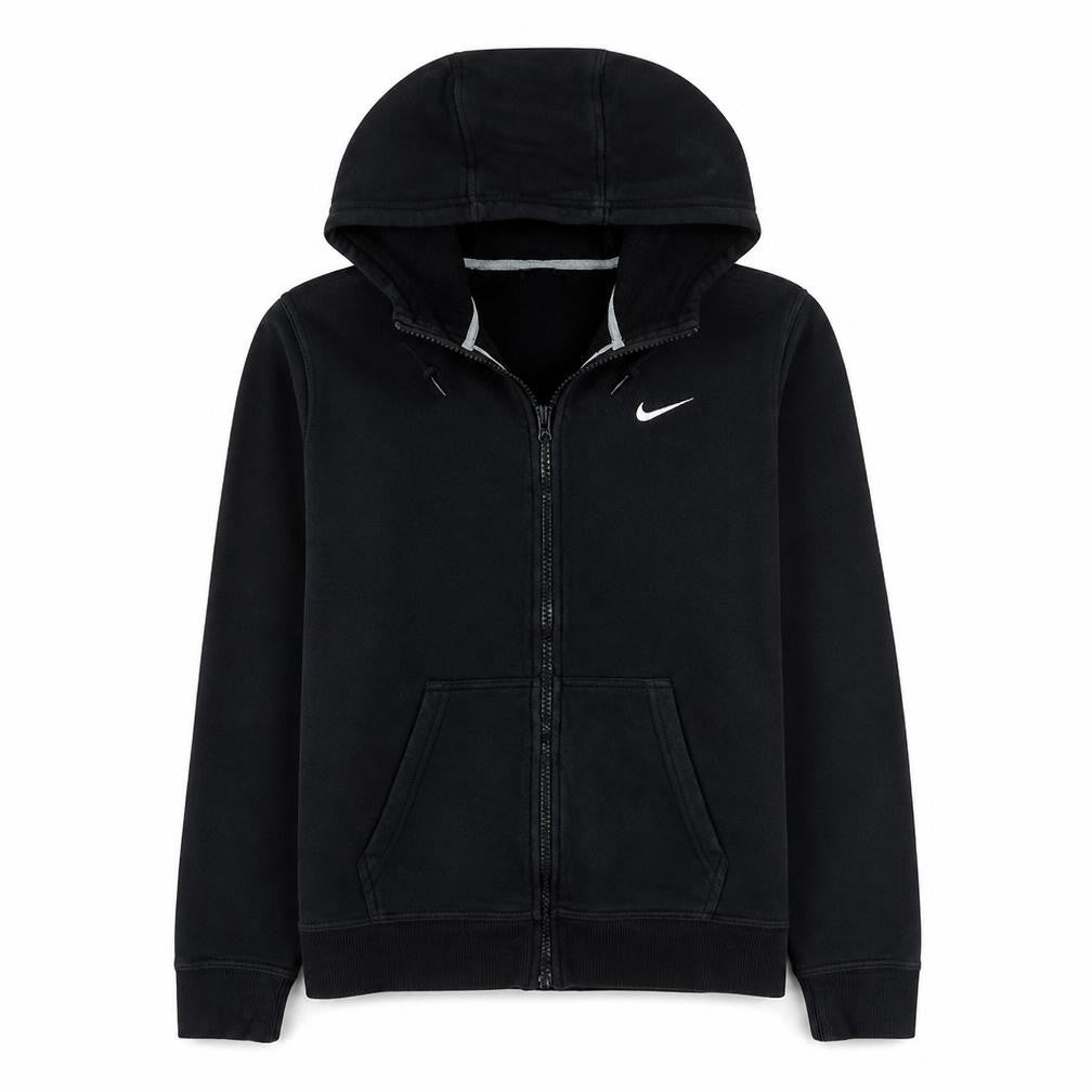 Nike Men's Black Full Zip Hoodie L Fleece Sportswear