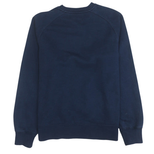Nike Men Blue Air Logo Crew Neck Pullover Sweatshirt Size S