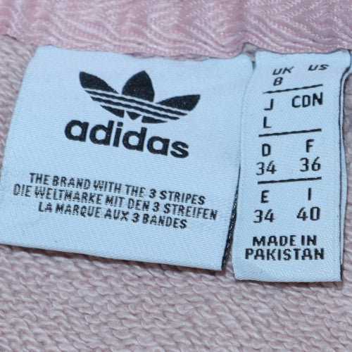 Adidas Womens Beige Hooded Pullover Sweatshirt Size 8 UK