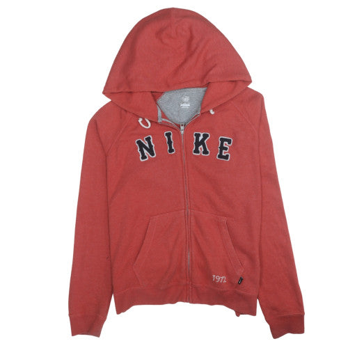Nike Men's Red Full Zip Hoodie XL Sports Fleece Sweatshirt