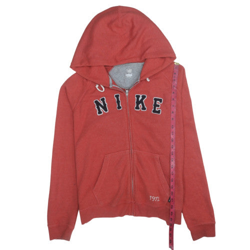 Nike Men's Red Full Zip Hoodie XL Sports Fleece Sweatshirt