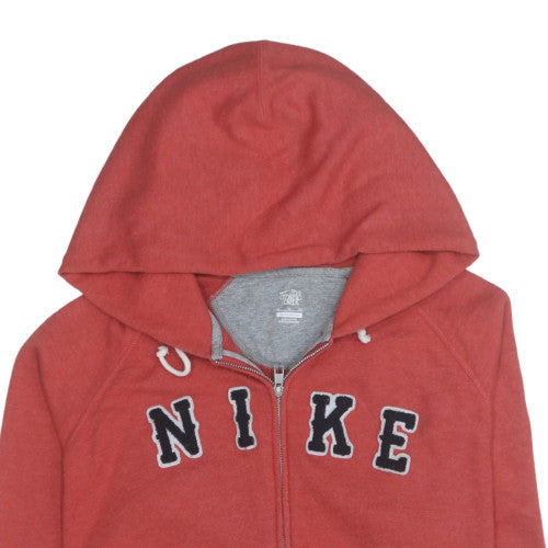 Nike Men's Red Full Zip Hoodie XL Sports Fleece Sweatshirt