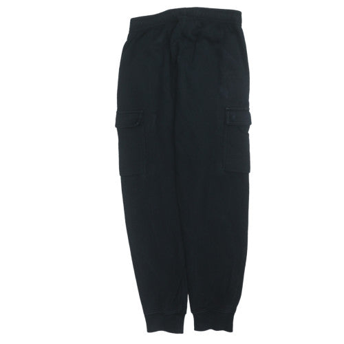 Nike Men's Black Fleece Jogger Trousers Size S Relaxed Fit Activewear