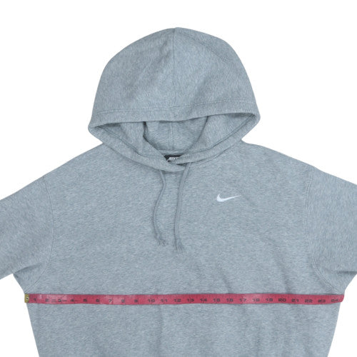 Nike Men Grey Pullover Hoodie S Regular Fit Fleece Sportswear