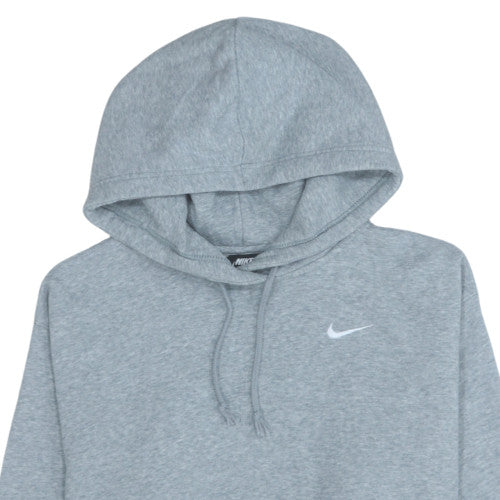 Nike Men Grey Pullover Hoodie S Regular Fit Fleece Sportswear