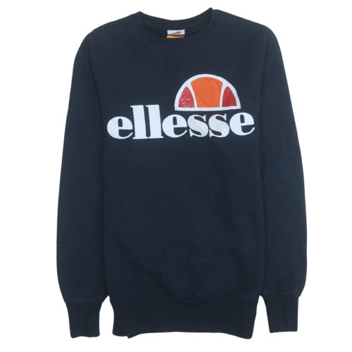 Ellesse Men's Blue XS Sweatshirt Crew Neck Pullover Logo Jumper
