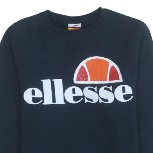 Ellesse Men's Blue XS Sweatshirt Crew Neck Pullover Logo Jumper