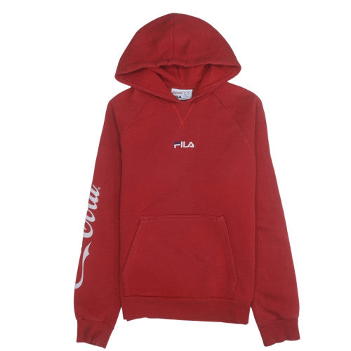 Fila x Coca-Cola Red Men's Pullover Hoodie Size S Logo Graphic