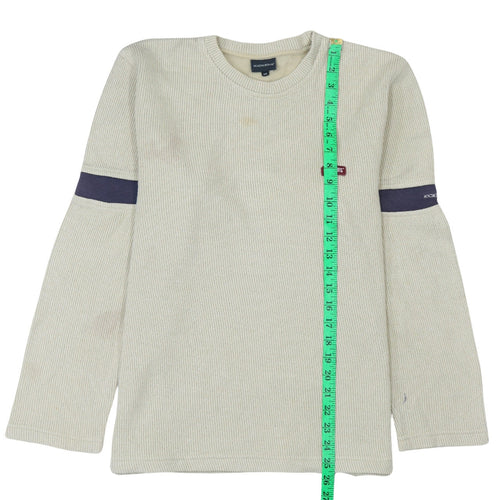 Kickers Men's Beige Long Sleeve Crew Neck Pullover Sweatshirt M