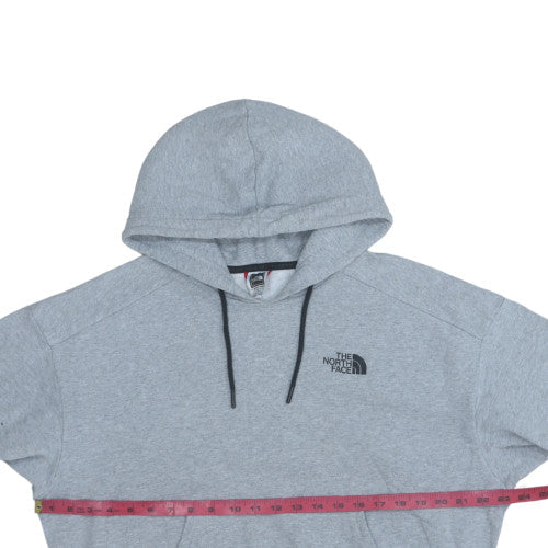 The North Face Womens Grey Pullover Hoodie L Graphic Fleece