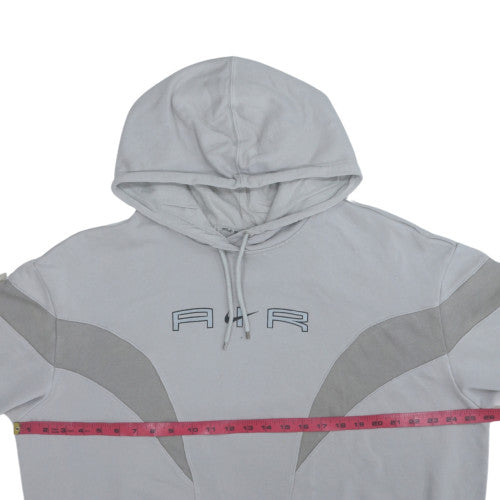 Nike Men's Grey AIR Pullover Hoodie Size M Regular Fit Fleece