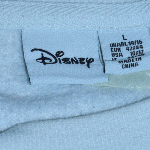 Disney Primark Cares Women White Mickey Sweatshirt L 14/16 Crew Neck