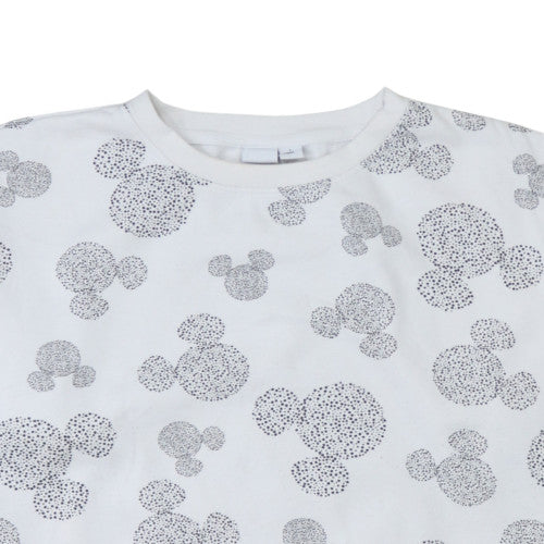 Disney Primark Cares Women White Mickey Sweatshirt L 14/16 Crew Neck