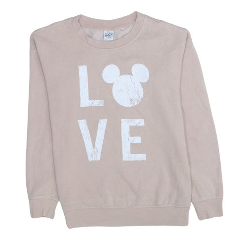 Next Disney Mickey Mouse Women's Beige Love Sweatshirt Small