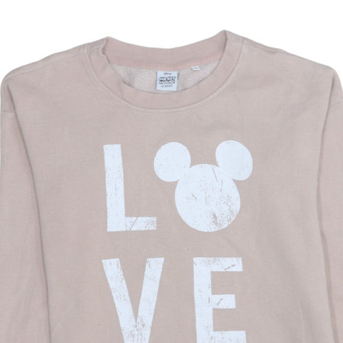 Next Disney Mickey Mouse Women's Beige Love Sweatshirt Small