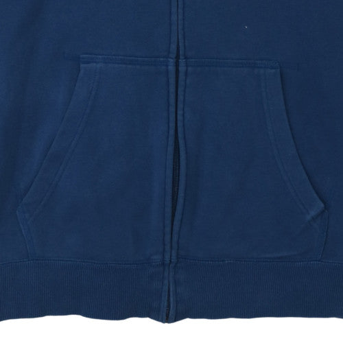 Puma Men's Blue XL Full Zip Hoodie with Logo Design