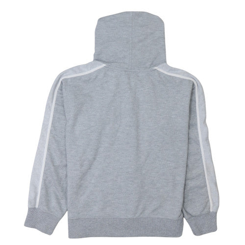 Reebok Womens Grey Full Zip Hoodie Size M Classic Logo Sportswear