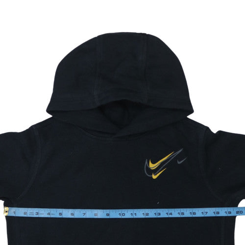 Nike Teens Black XL Pullover Hoodie with Yellow Logo