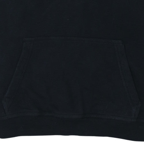 Nike Teens Black XL Pullover Hoodie with Yellow Logo