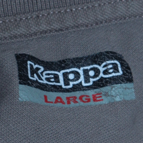 Kappa Men’s Brown Cotton Short Sleeve Polo Shirt Size L