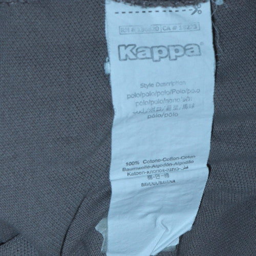 Kappa Men’s Brown Cotton Short Sleeve Polo Shirt Size L