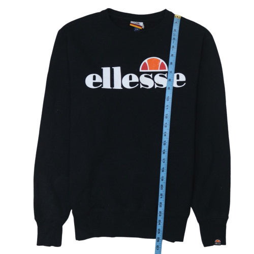 Ellesse Men's Black Crew Neck Pullover Sweatshirt M