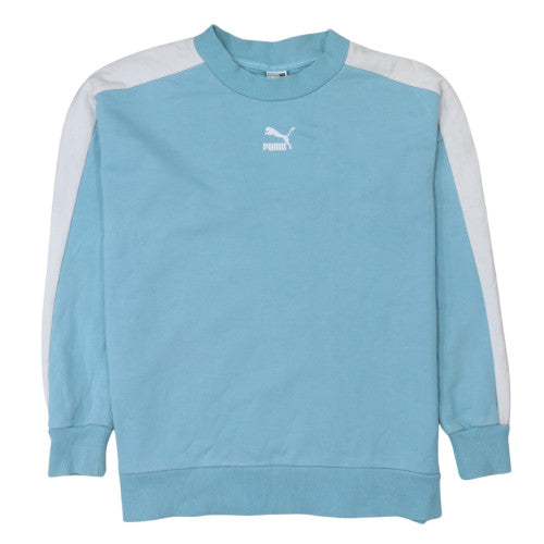 Puma Men's Blue Logo Pullover Sweatshirt Size S