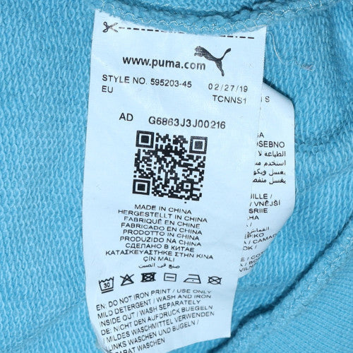 Puma Men's Blue Logo Pullover Sweatshirt Size S