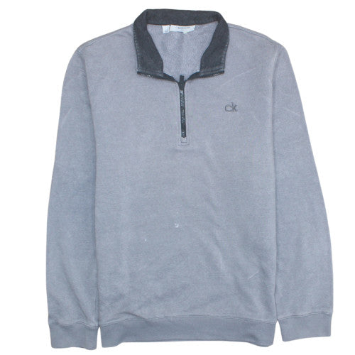 Calvin Klein Men’s Grey XL 1/4 Zip Golf Fleece Sweatshirt