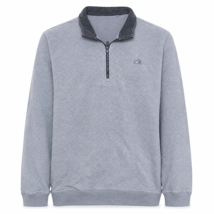 Calvin Klein Men’s Grey XL 1/4 Zip Golf Fleece Sweatshirt