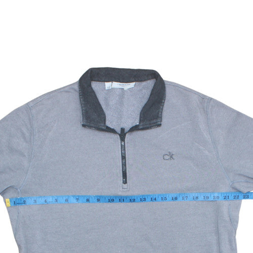 Calvin Klein Men’s Grey XL 1/4 Zip Golf Fleece Sweatshirt