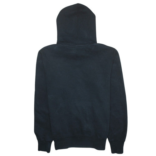 Nike Men Black Pullover Hoodie M Fleece Sports Embroidered