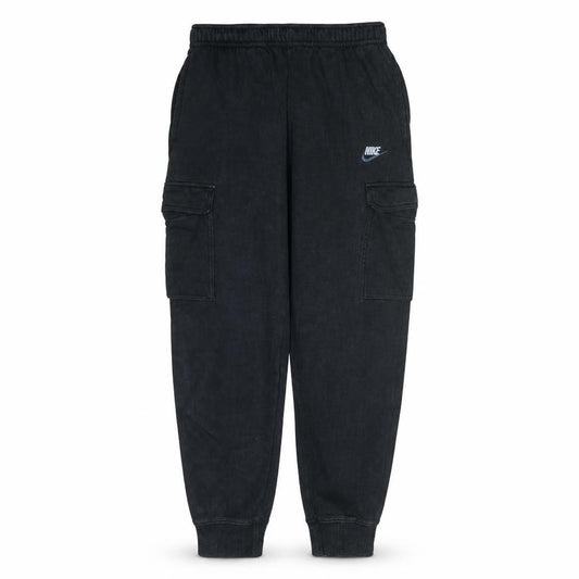 Front view of Nike Men's Black Jogger Activewear Trousers, size M, Elastic Waist