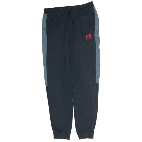 Under Armour Teens Black Jogger Trousers Size 158 Fleece Lined