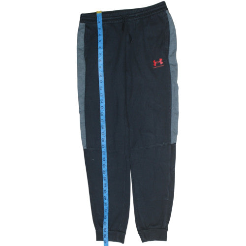 Under Armour Teens Black Jogger Trousers Size 158 Fleece Lined