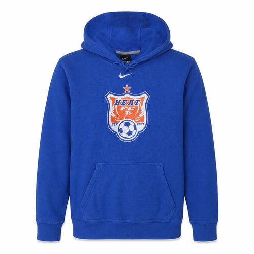 Nike Men’s Blue Pullover Hoodie Heat FC Logo Size S Fleece Sportswear