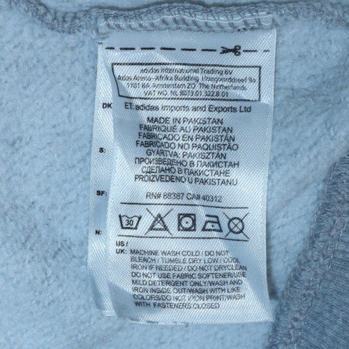 Adidas Womens Grey Full Zip Hoodie 1972 Graphic Size 14