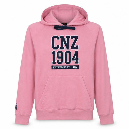 Canterbury Women Pink Hoodie Size 12 Pullover Cotton Blend Logo Style