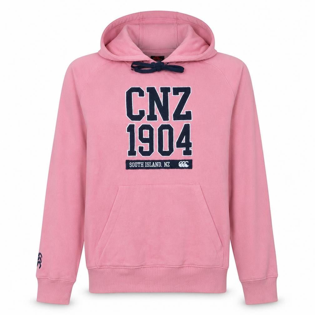 Canterbury Women Pink Hoodie Size 12 Pullover Cotton Blend Logo Style