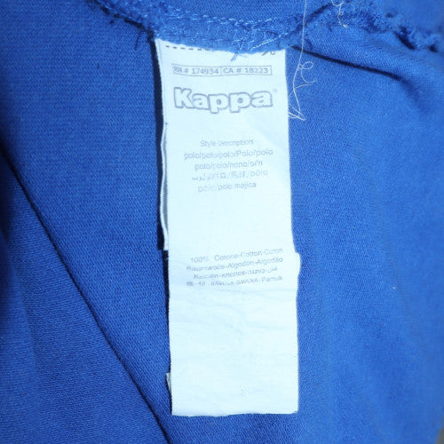 Kappa Mens Blue 2XL Cotton Short Sleeve Polo Shirt