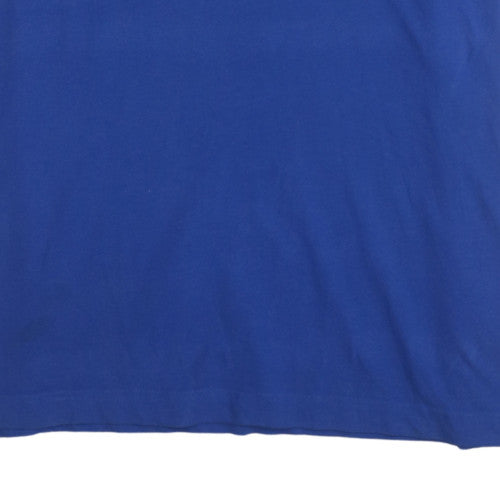 Kappa Mens Blue 2XL Cotton Short Sleeve Polo Shirt