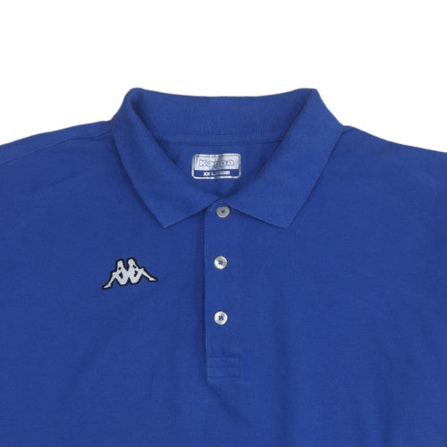 Kappa Mens Blue 2XL Cotton Short Sleeve Polo Shirt
