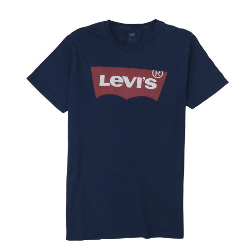 Levi's Men's Blue Logo Graphic Crew Neck T-Shirt L Regular Fit
