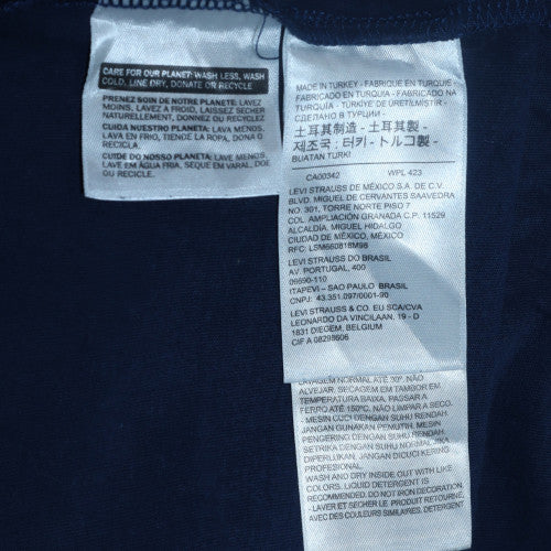 Levi's Men's Blue Logo Graphic Crew Neck T-Shirt L Regular Fit