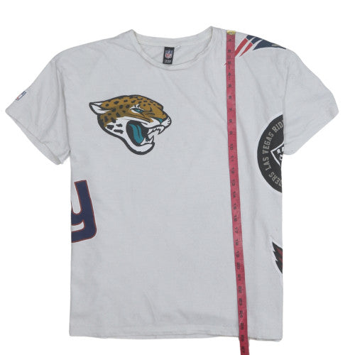 NFL Team Apparel Men's White XL Cotton Graphic Sports T-Shirt