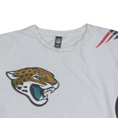NFL Team Apparel Men's White XL Cotton Graphic Sports T-Shirt