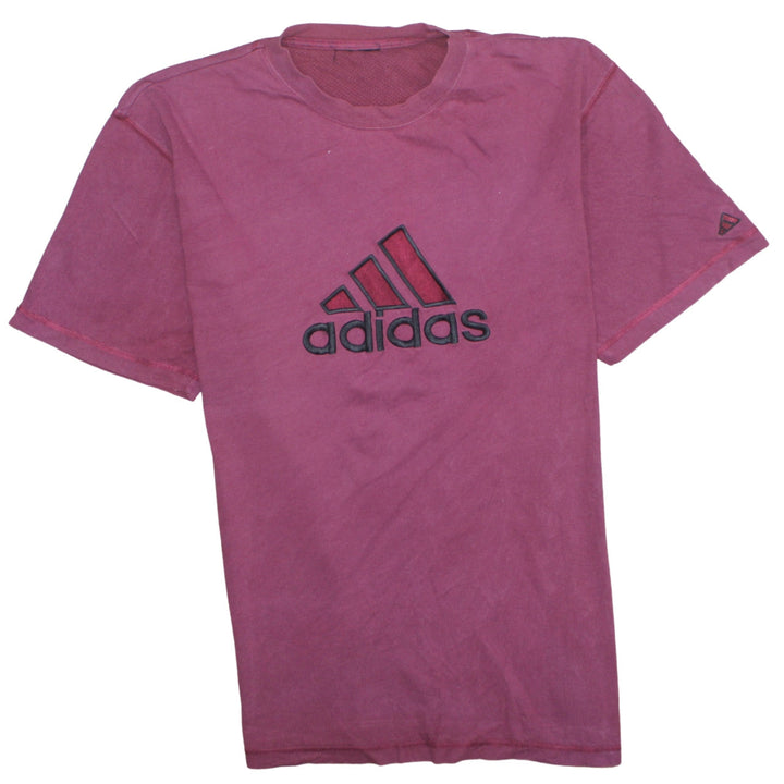 Adidas Men's Pink Crew Neck Cotton Sports T-Shirt Size L