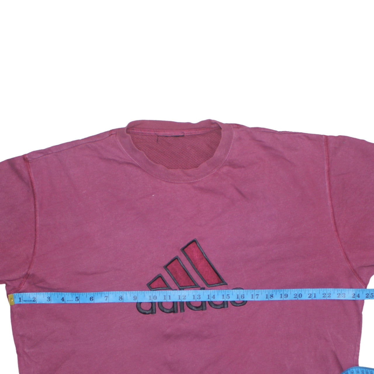 Adidas Men's Pink Crew Neck Cotton Sports T-Shirt Size L